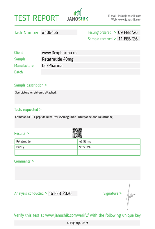 RETATRUTIDE 40MG – FRASCO + DILUENTE
