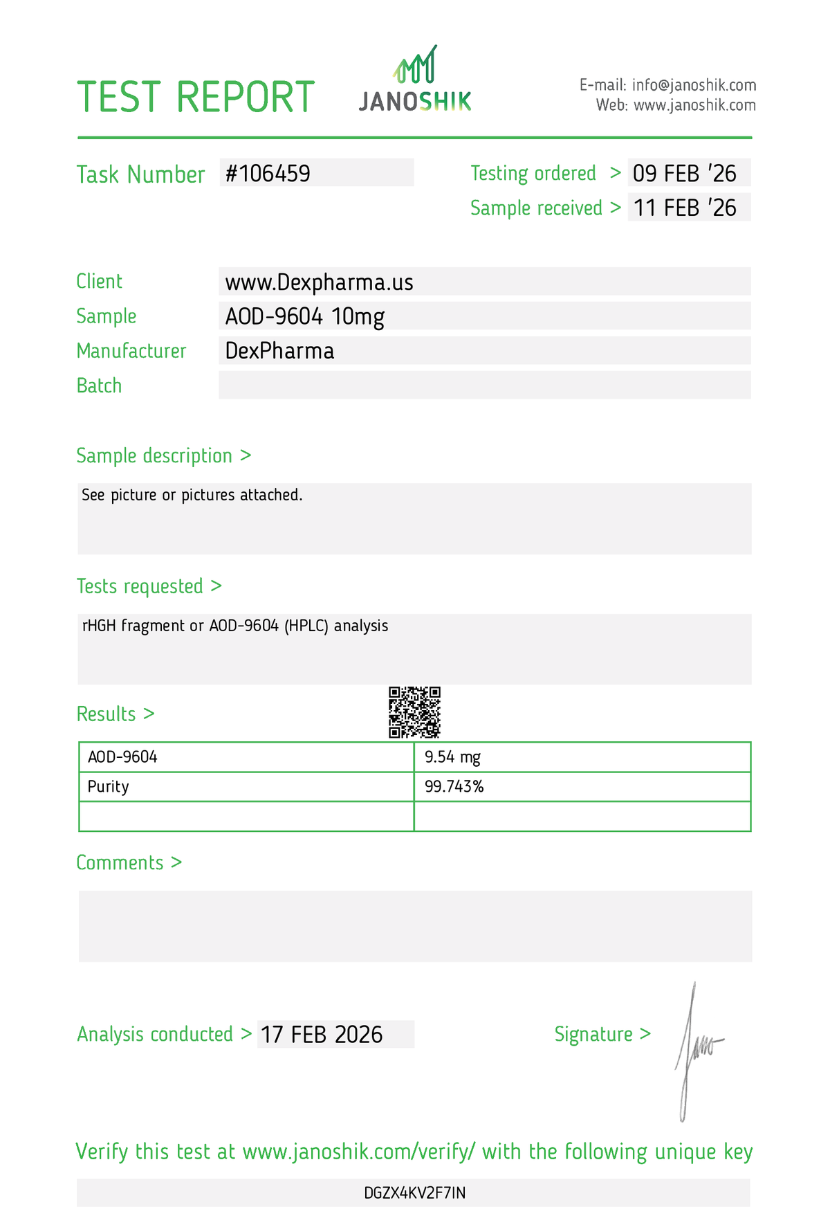 AOD-9604 10MG – FRASCO + DILUENTE